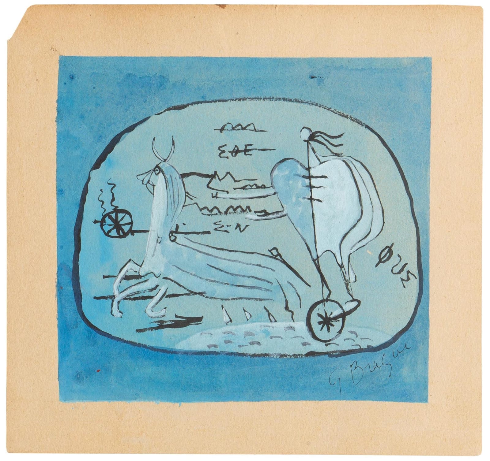 After George Braque, Chariot