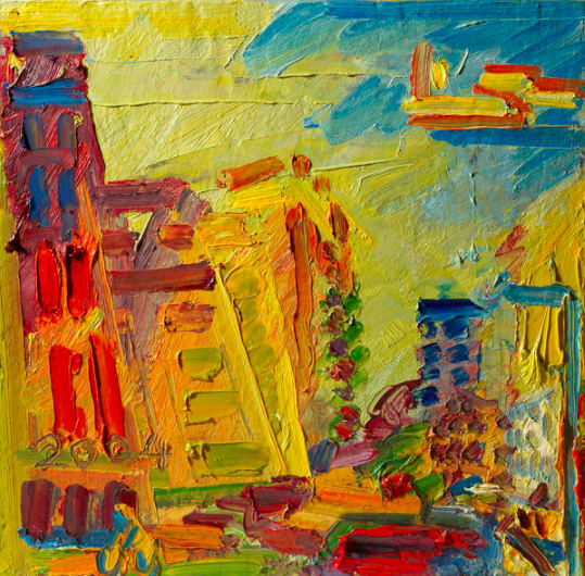 Frank Auerbach, Mornington Crescent, Summer Morning II, 2004