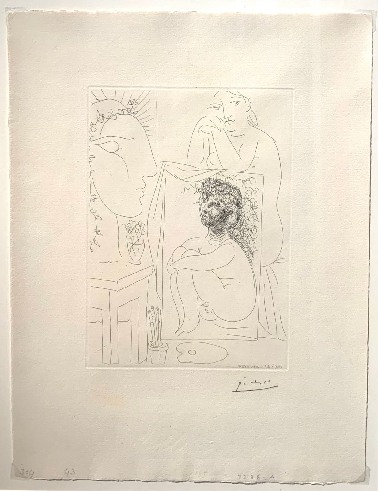 Pablo Picasso, Modèle, tableau et sculpture, 1933