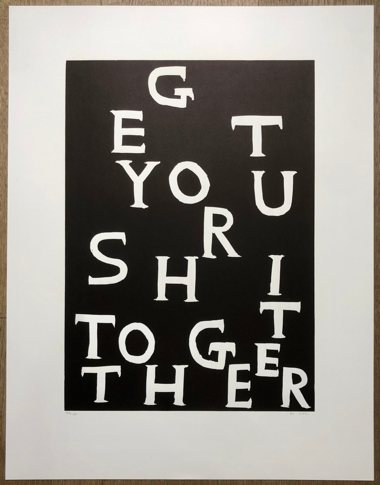 David Shrigley, Get Your Shit Together, 2021