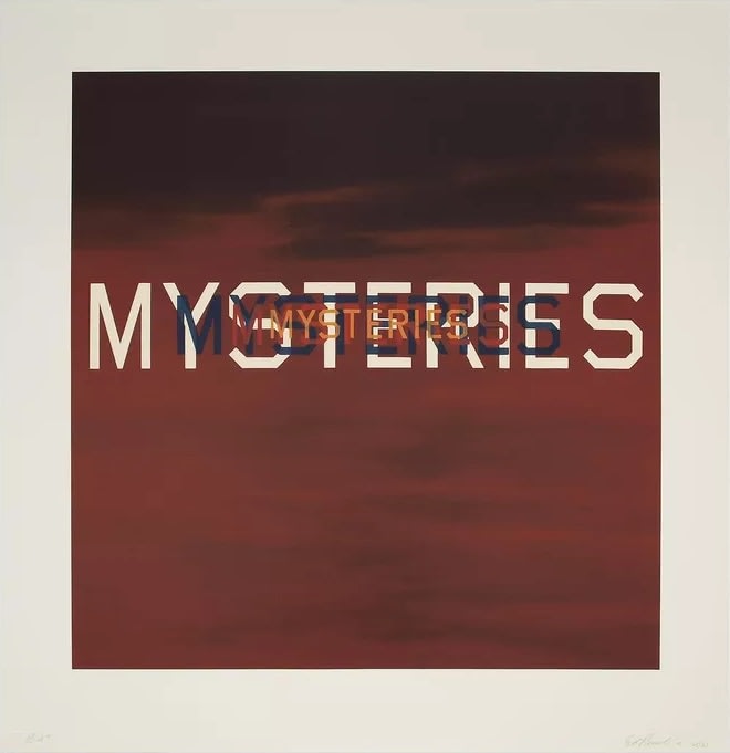 Ed Ruscha, Mysteries, 2021