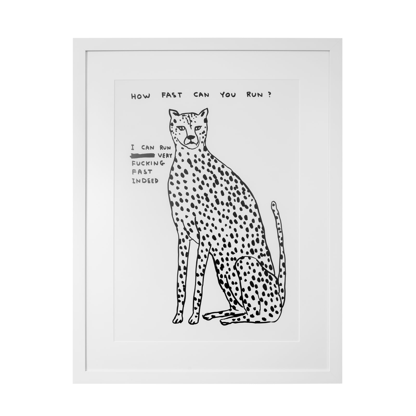 David Shrigley, How Fast Can You Run?, 2021