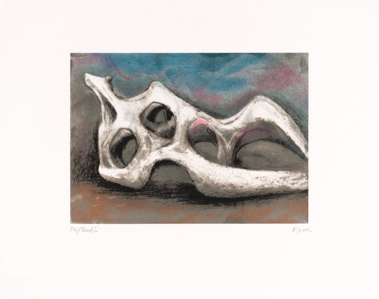 Henry Moore, Reclining Figure: Bone, 1982