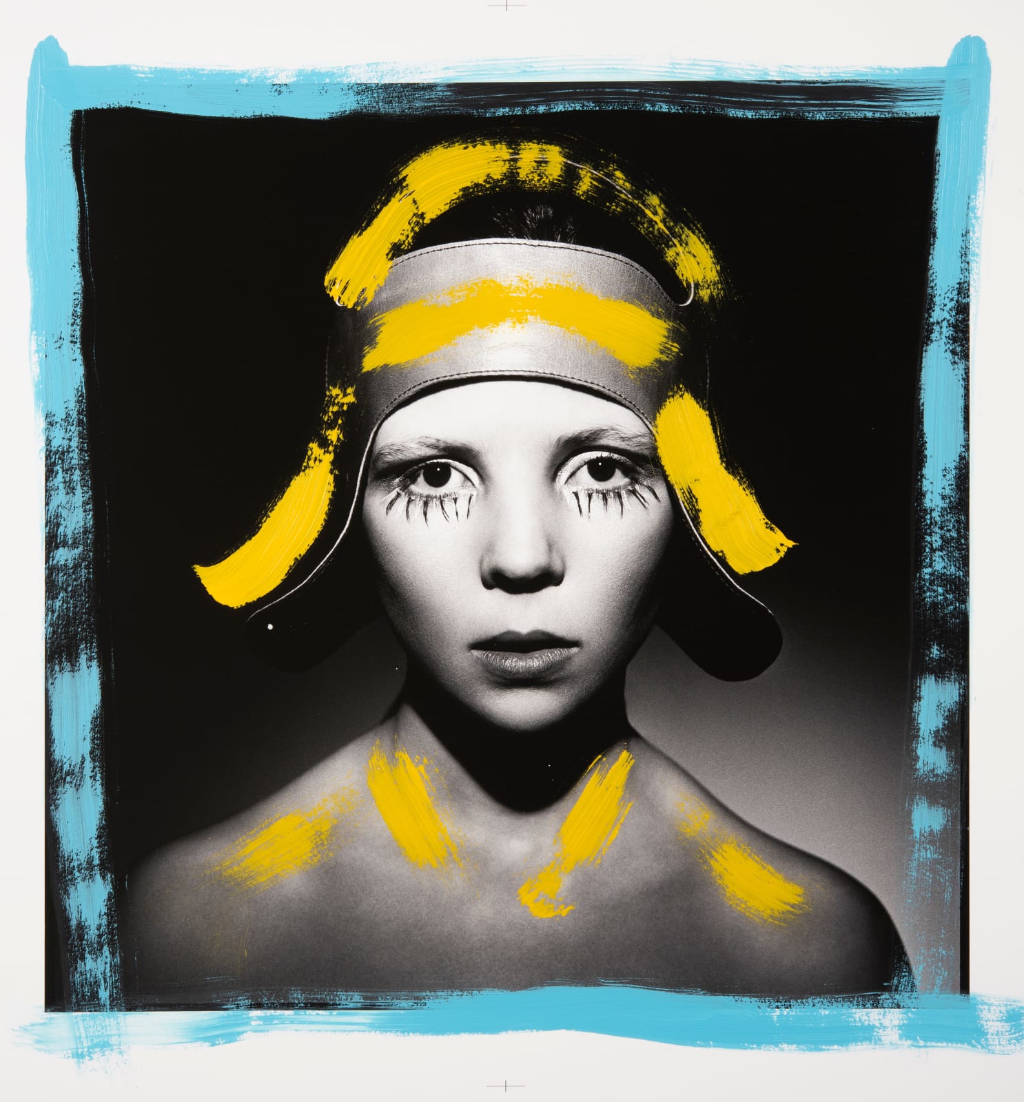 David Bailey, Penelope Tree [Yellow and Blue], 2022