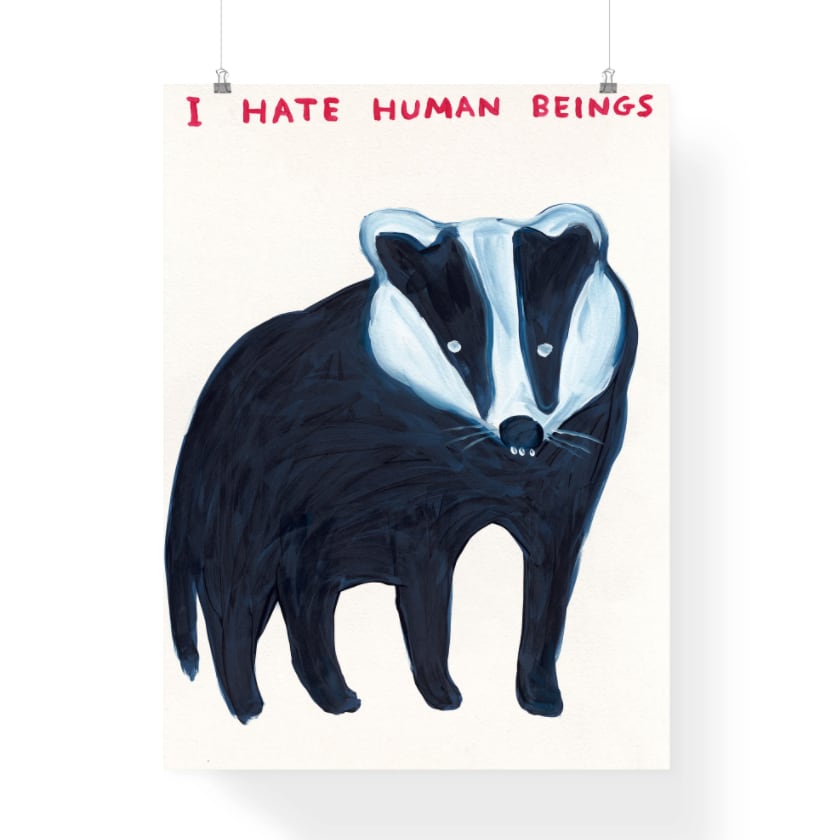 David Shrigley, I Hate Human Beings, 2021
