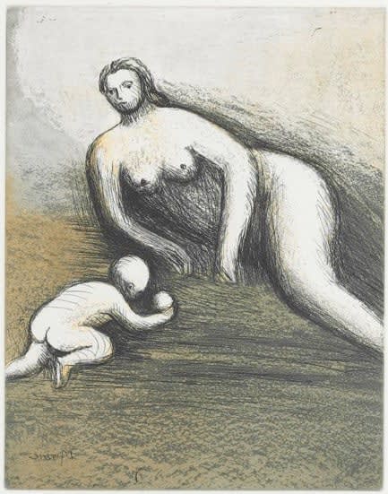 Henry Moore, Mother and Child VI, 1983
