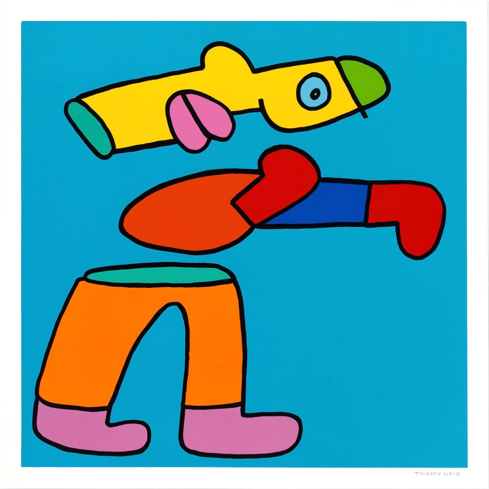 Thierry Noir, Olympics (Complete Blue set), 2024