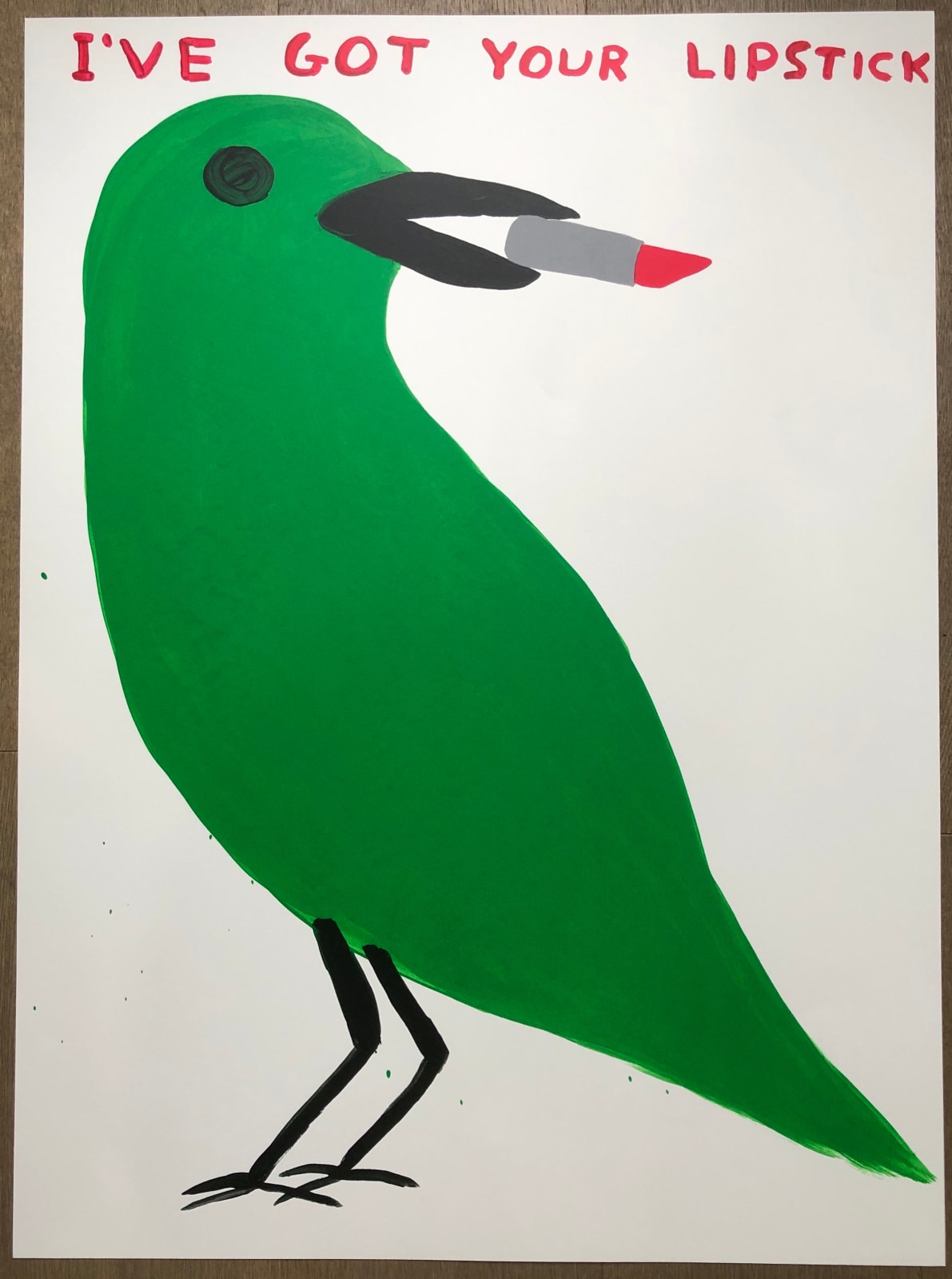 David Shrigley, I've got your lipstick, 2021