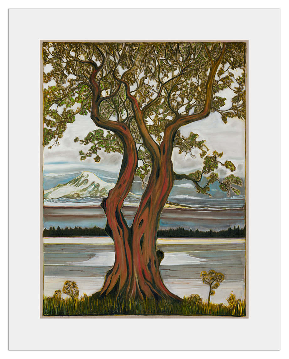 Billy Childish, Strawberry Tree and Mount Tahoma, 2023