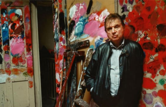 Bruce Bernard, Francis Bacon in his studio (vertical), 1984-2022