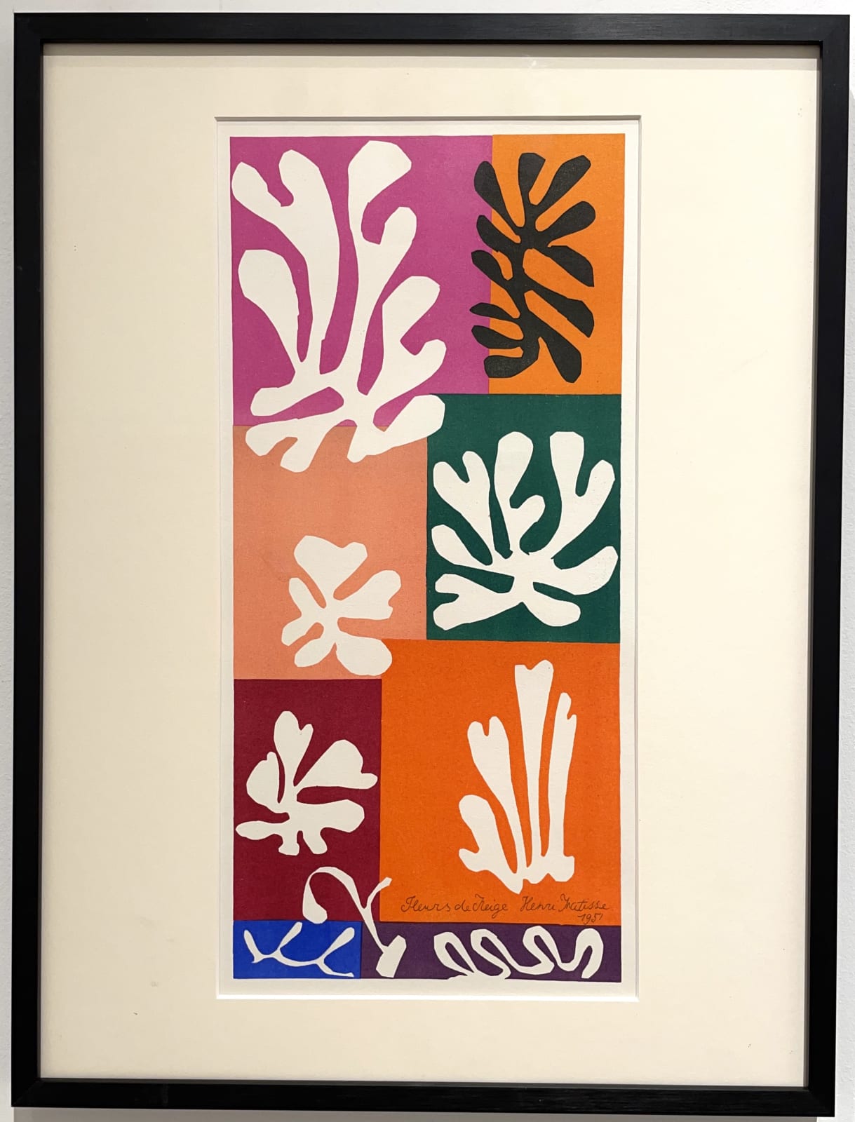Henri Matisse, Fleurs de neige, 1958