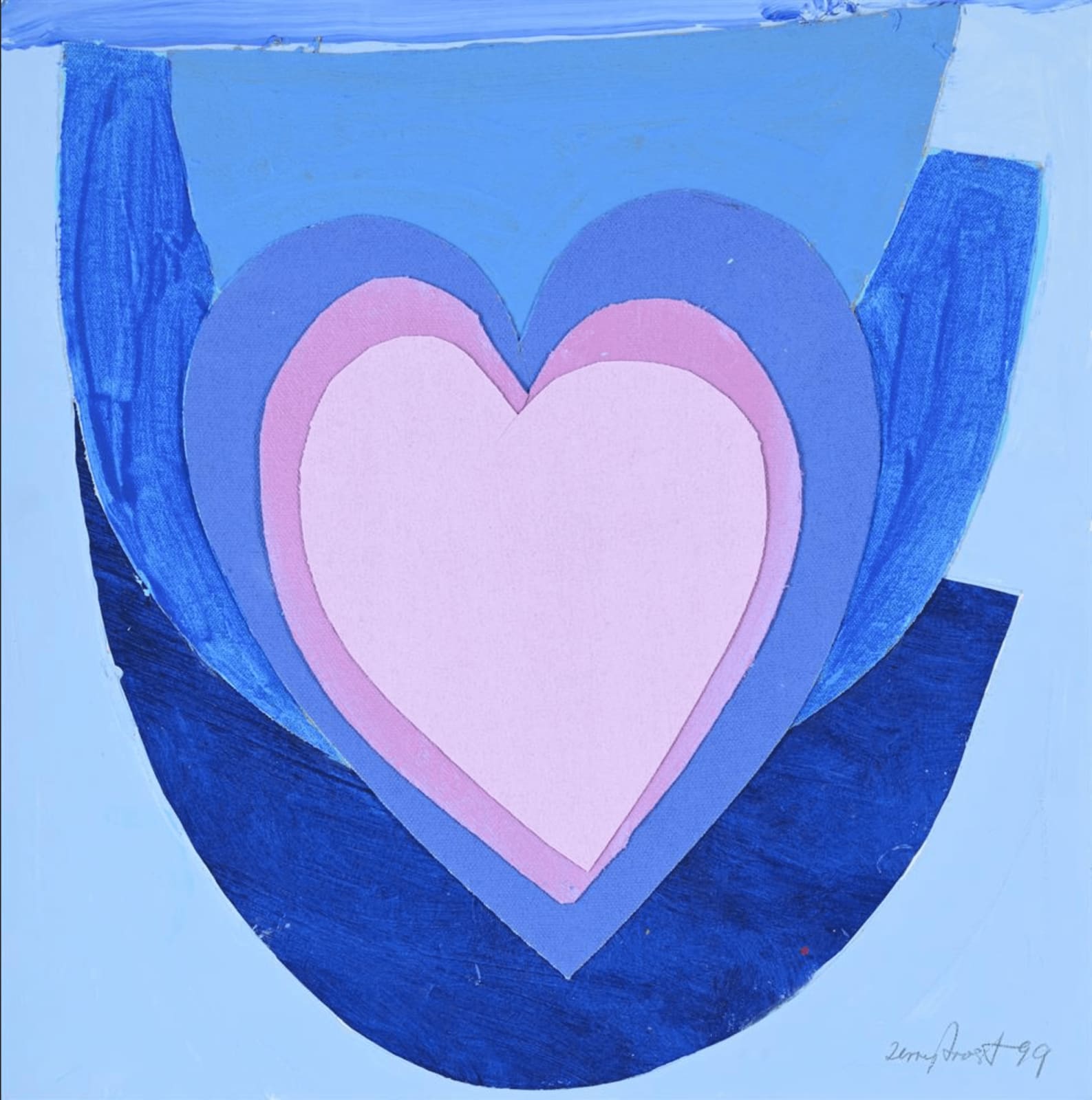 Terry Frost, Valentine - Blues and Purples, 1999