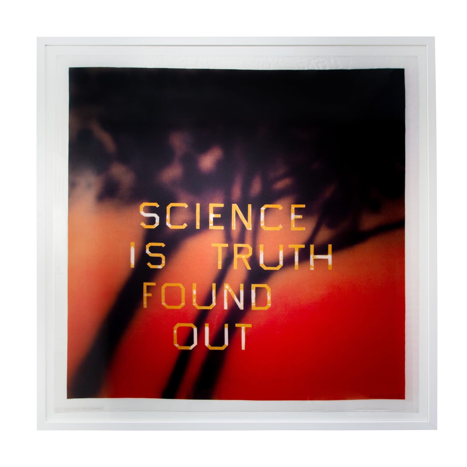 Ed Ruscha, Science is Truth Found Out (RED)ition (Spring), 2022