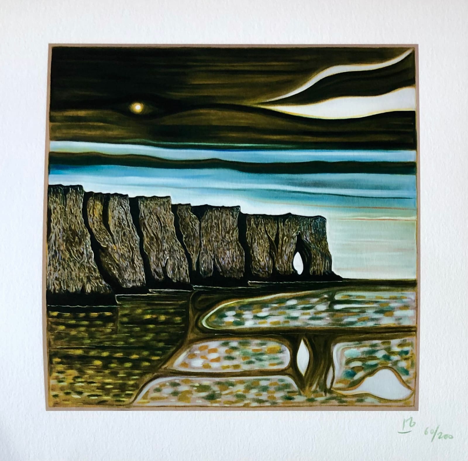 Billy Childish, Cliff with star, 2023