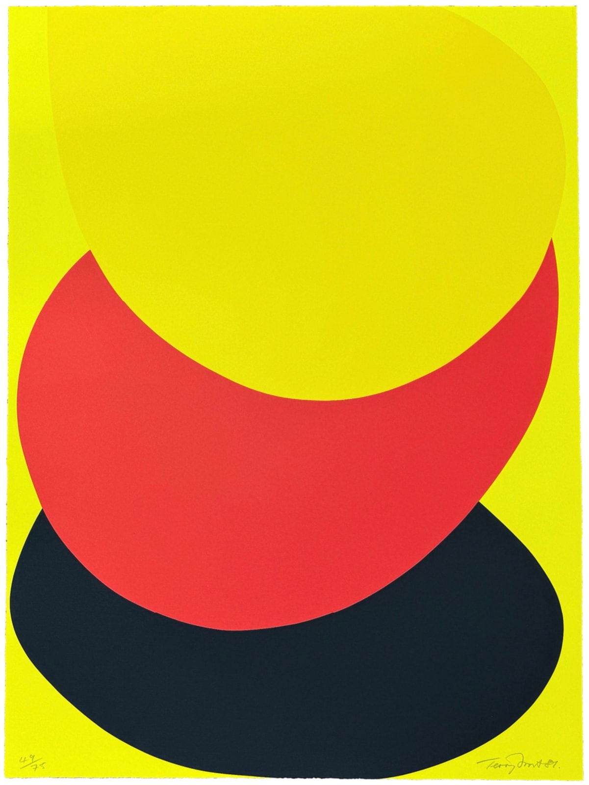 Terry Frost, Suspended Red, Yellow and Black, 1987