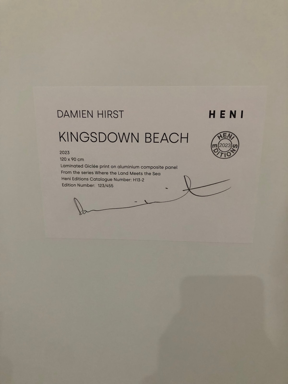 Damien Hirst, H13-2 Kingsdown Beach, 2023