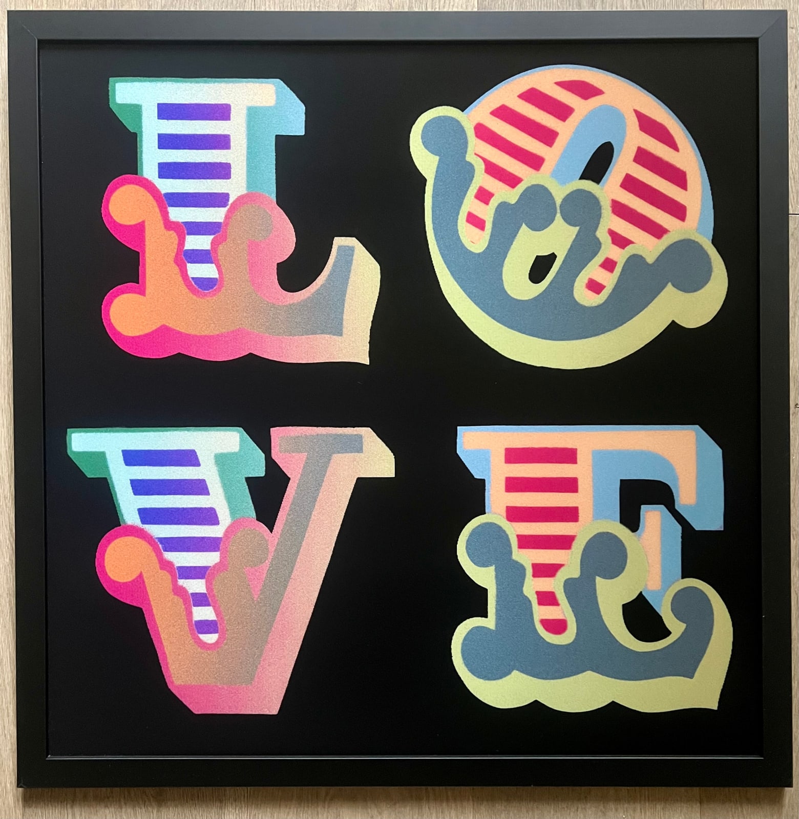 Ben Eine, Love [Lenticular IV], 2016