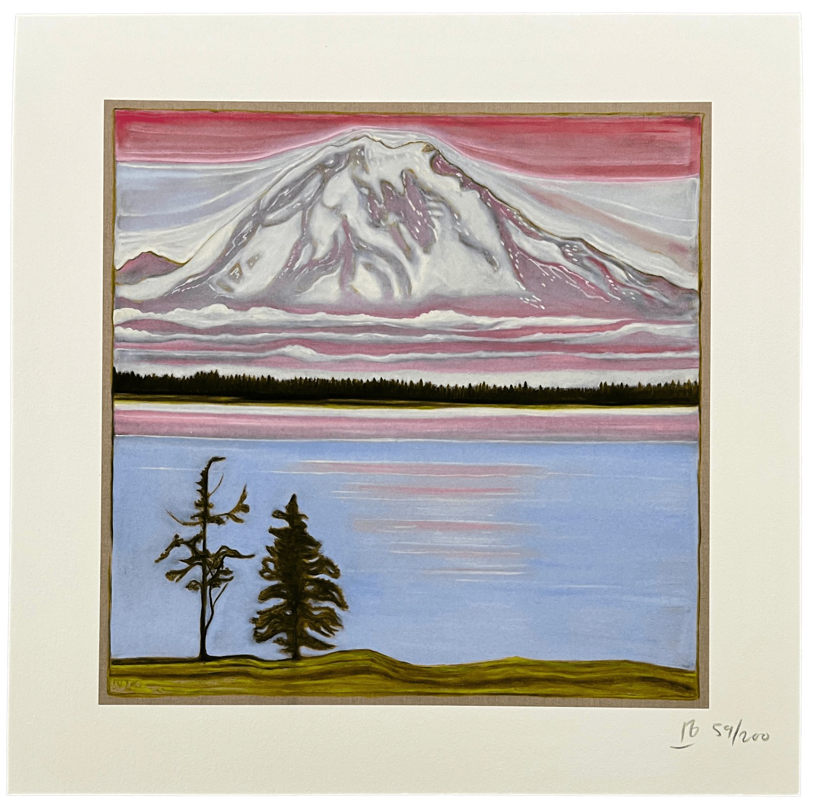 Billy Childish, Tahoma and Two Trees, 2024