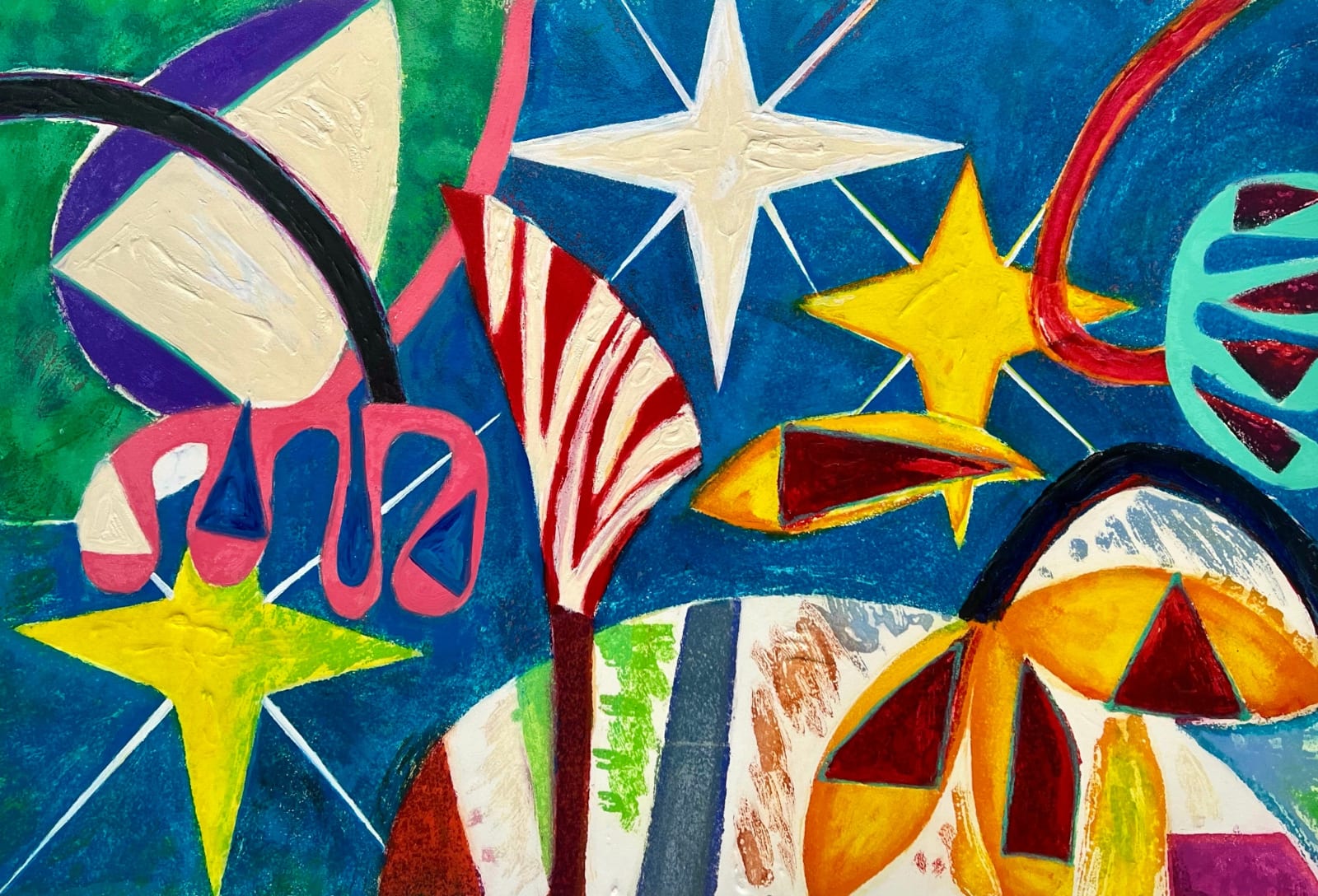 Gillian Ayres, Star Spangled, 2010
