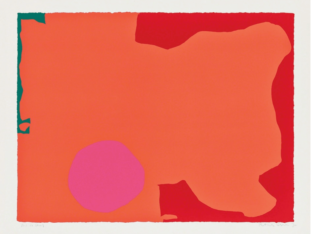 Patrick Heron, Magenta Disk, Red Edge, 1970