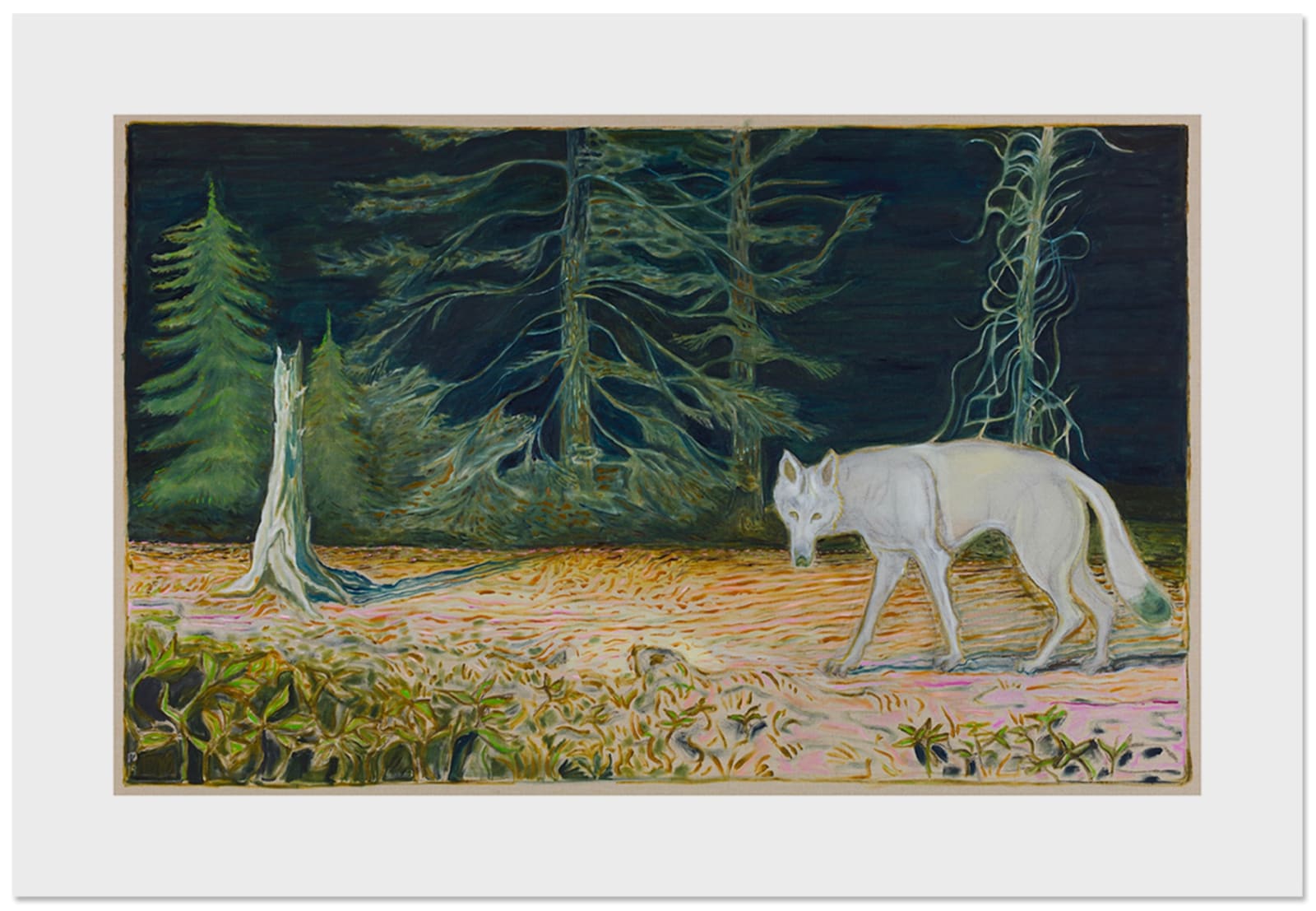 Billy Childish, White Wolf, 2021