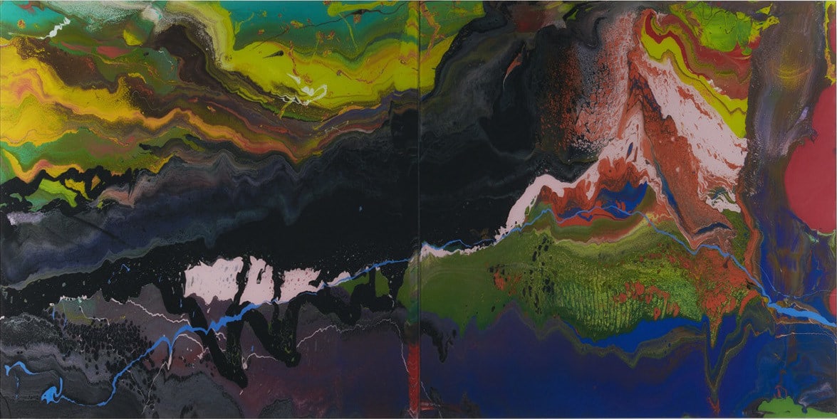 Gerhard Richter, Flow – P16, 2016