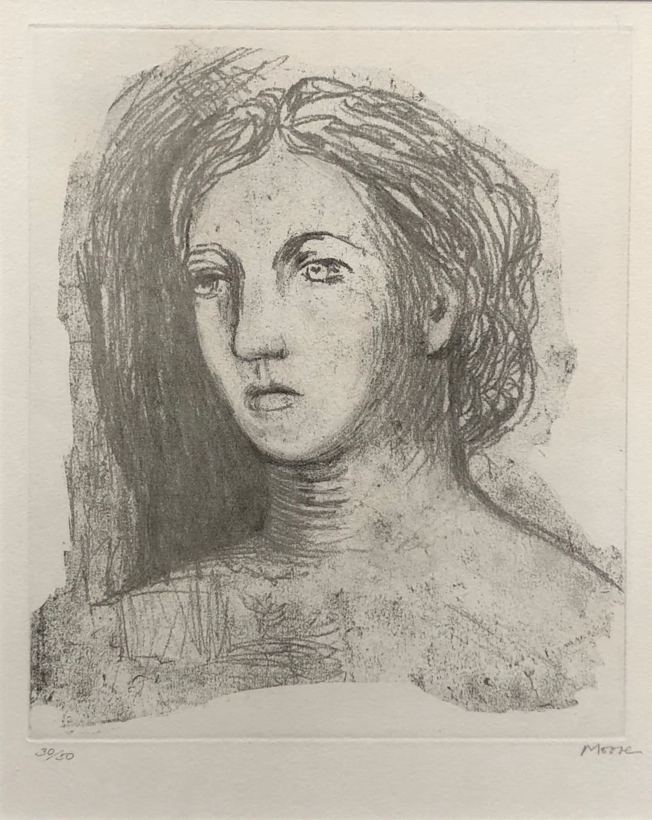 Henry Moore, Head of Woman, 1981