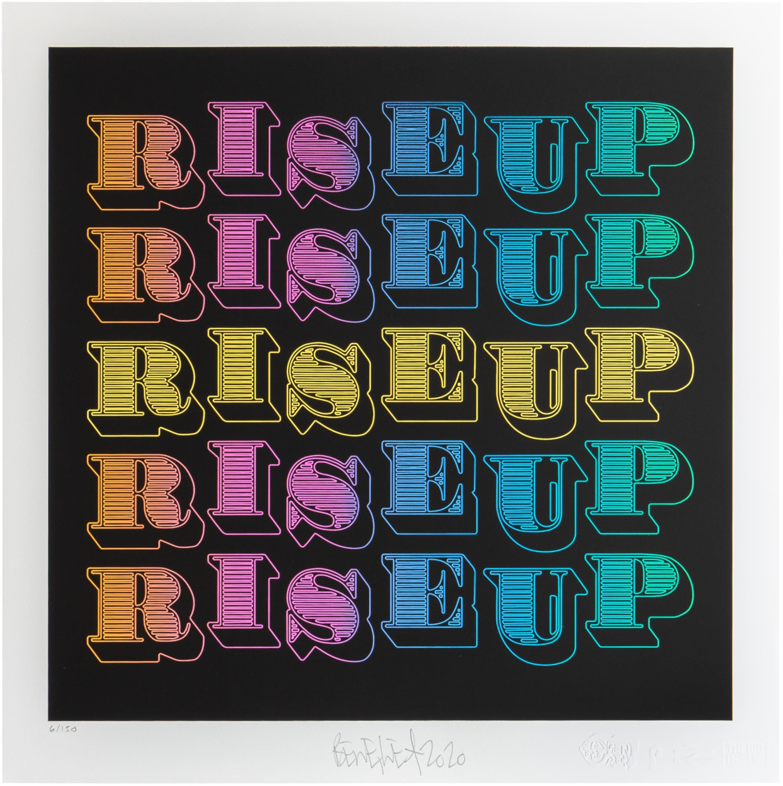 Ben Eine, Rise Up, 2020