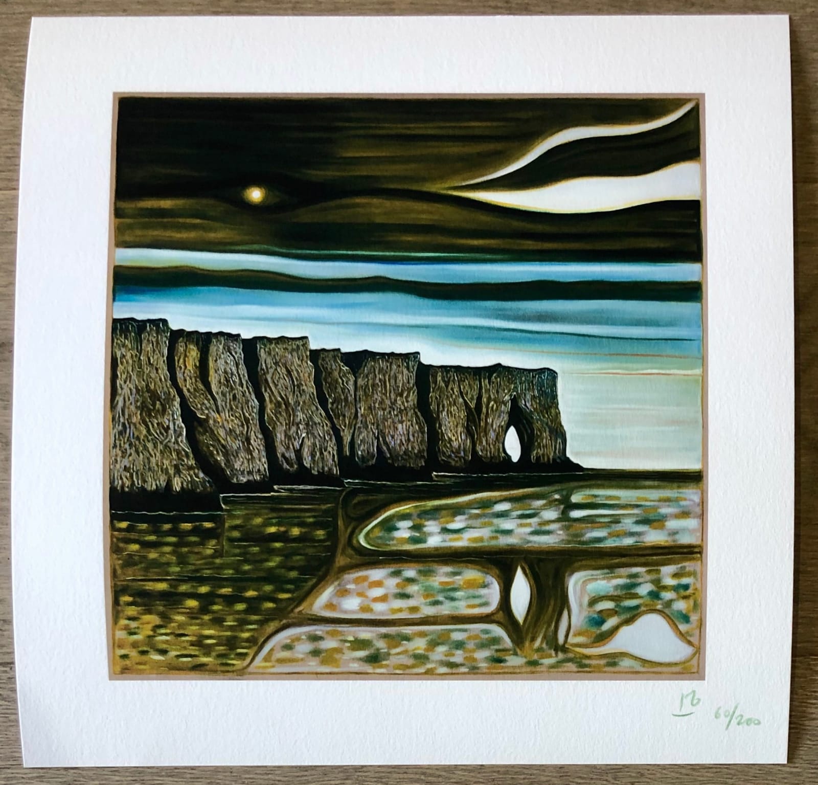 Billy Childish, Cliff with star, 2023
