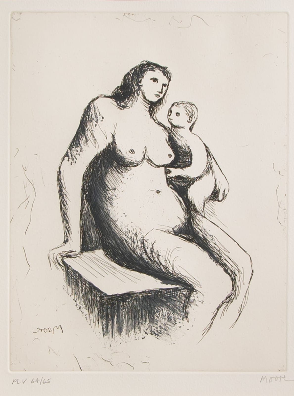Henry Moore, Mother and Child, 1983