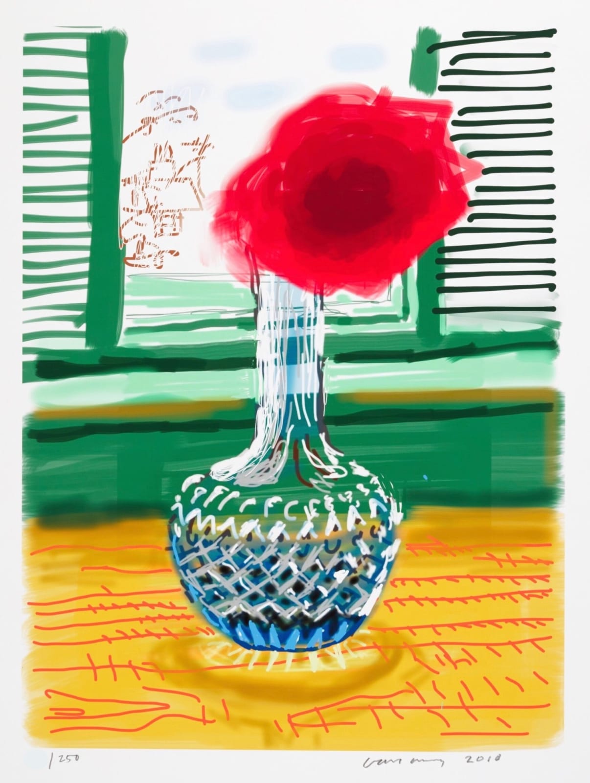 David Hockney, My Window - IPad Drawing 'No.281', 2010, 2019