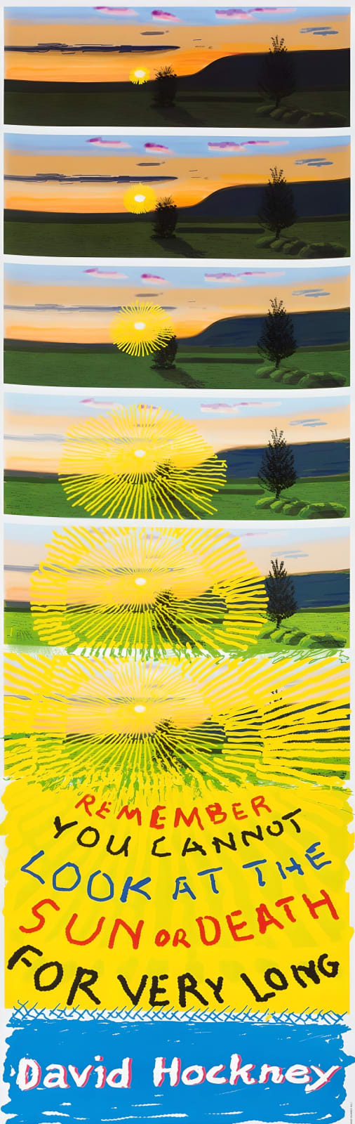 David Hockney, Remember That You Cannot Look At the Sun, 2021