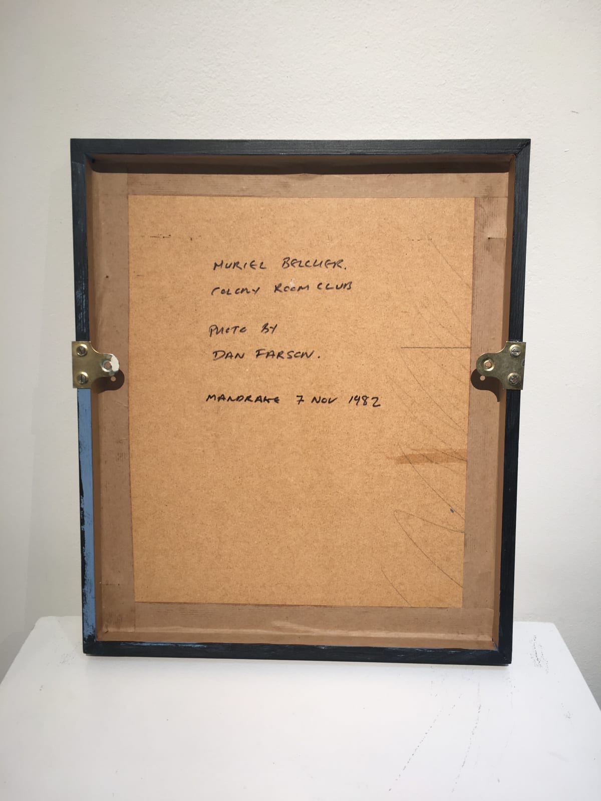 Daniel Farson, Muriel Belcher, 1982