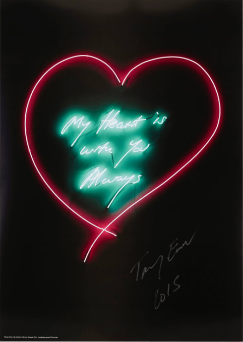 Tracey Emin, My Heart is with you Always, 2015