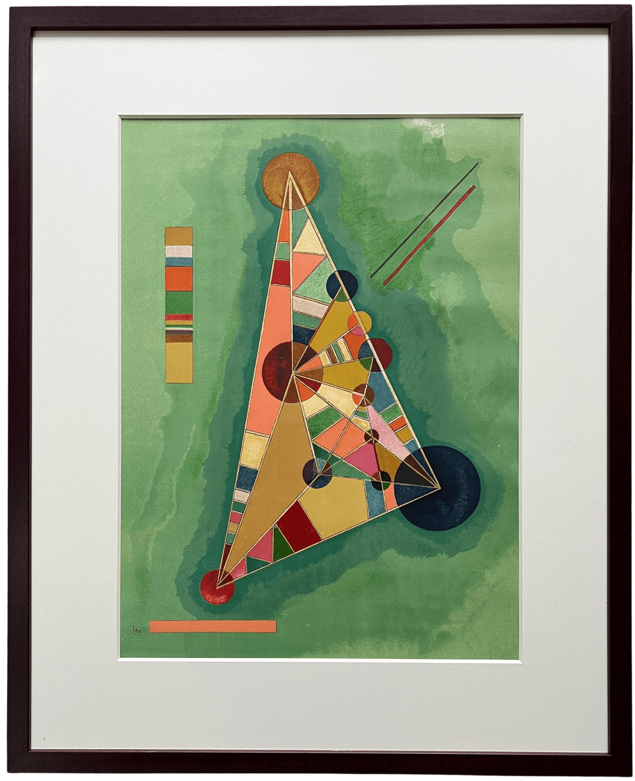 Wassily Kandinsky, Bunt im Dreieck, 1965