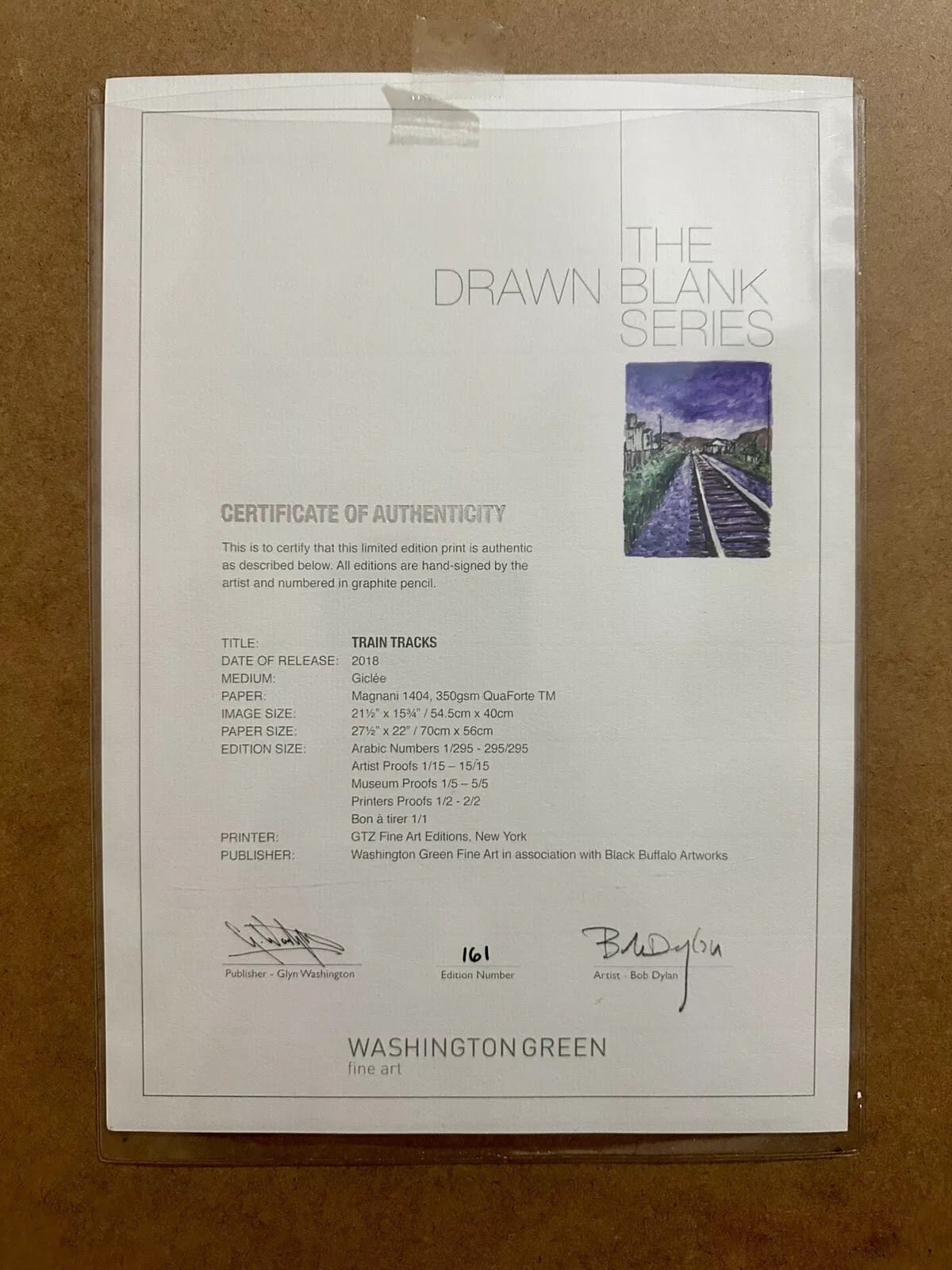 Bob Dylan, Train Tracks (Purple), 2018