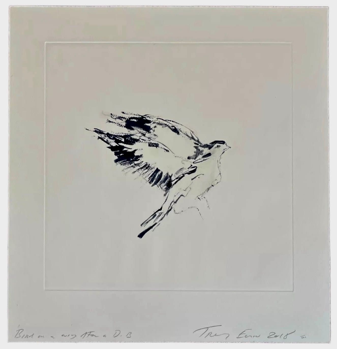 Tracey Emin, Bird on a Wing after DB, 2018