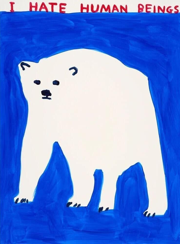 David Shrigley, I Hate Human Beings, 2022