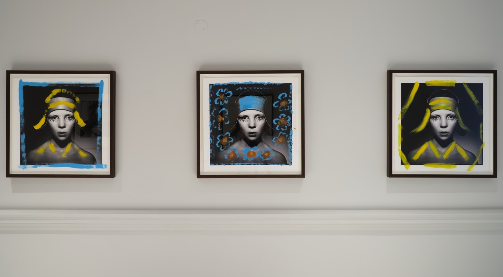 David Bailey, Penelope Tree [Yellow and Blue], 2022