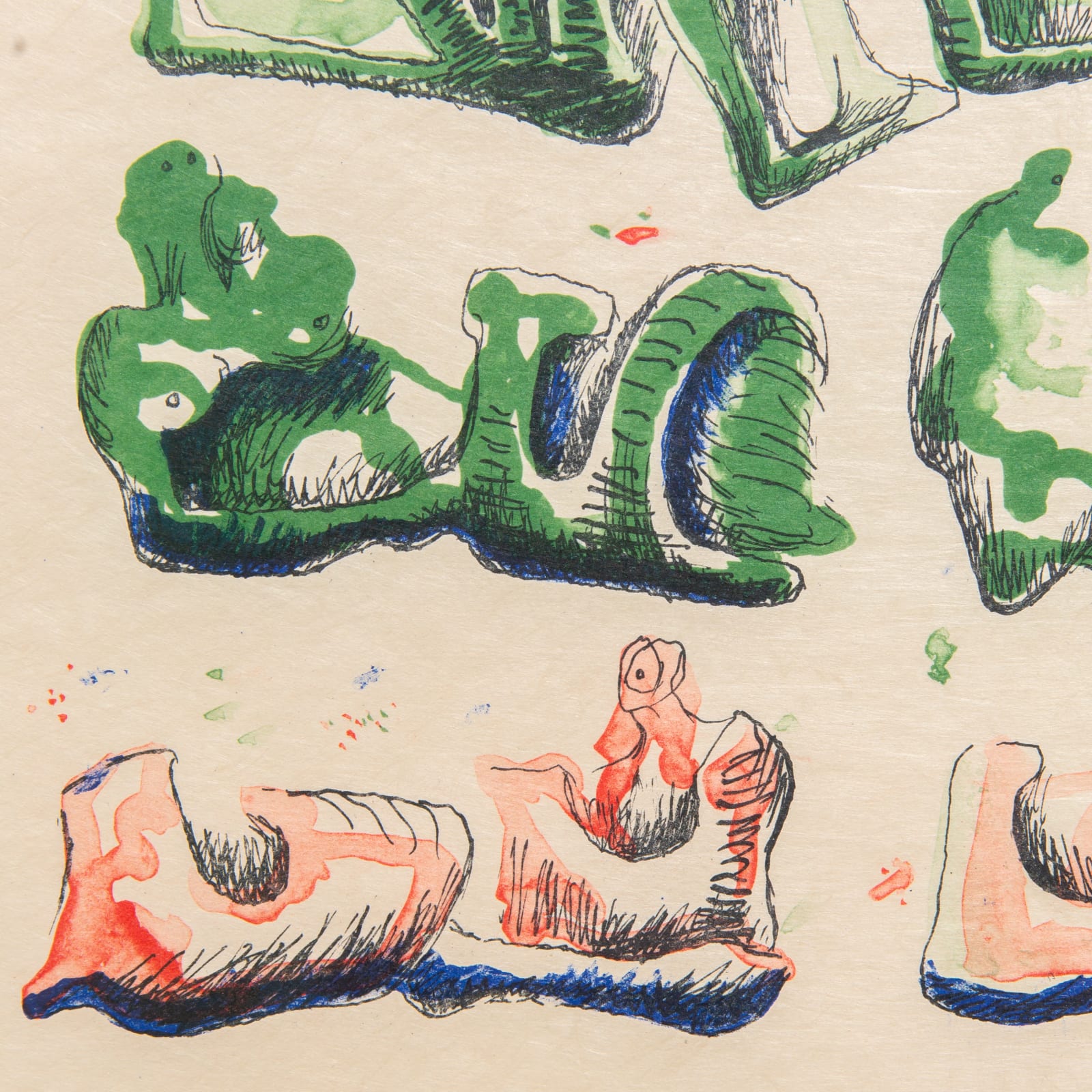 Henry Moore, Eight Reclining Figures, 1967
