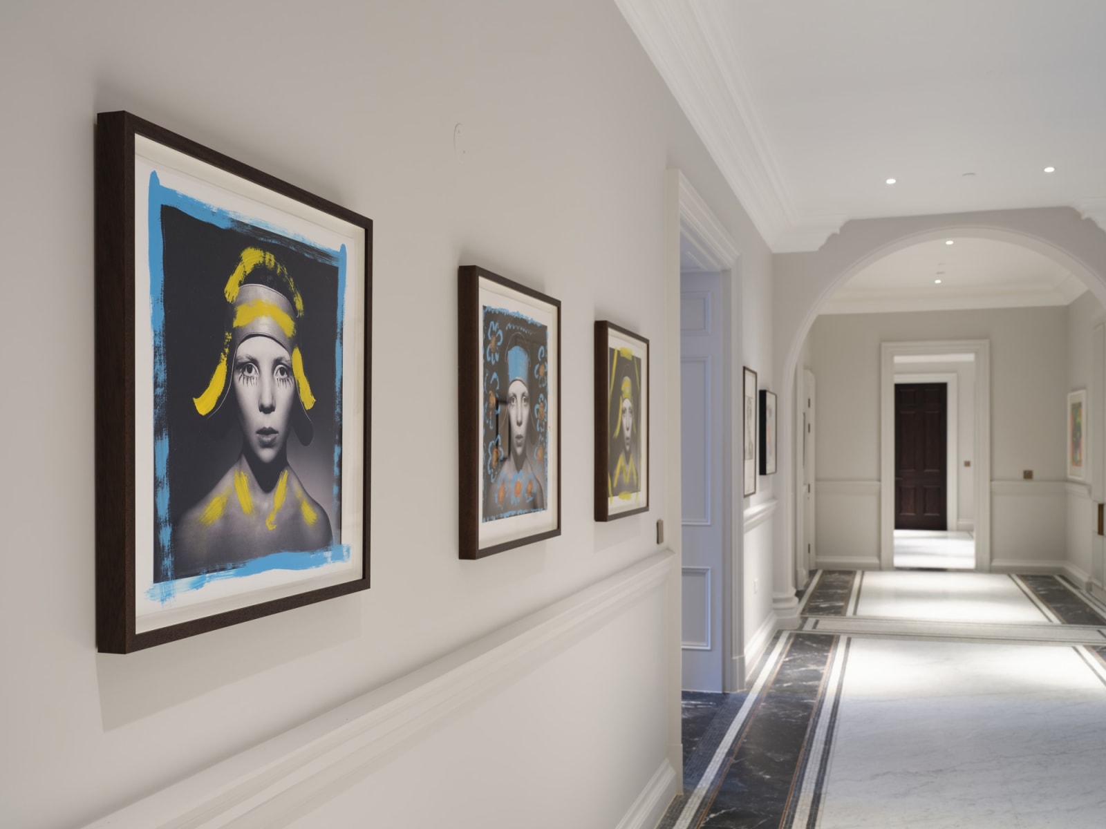 David Bailey, Penelope Tree [Yellow and Blue], 2022