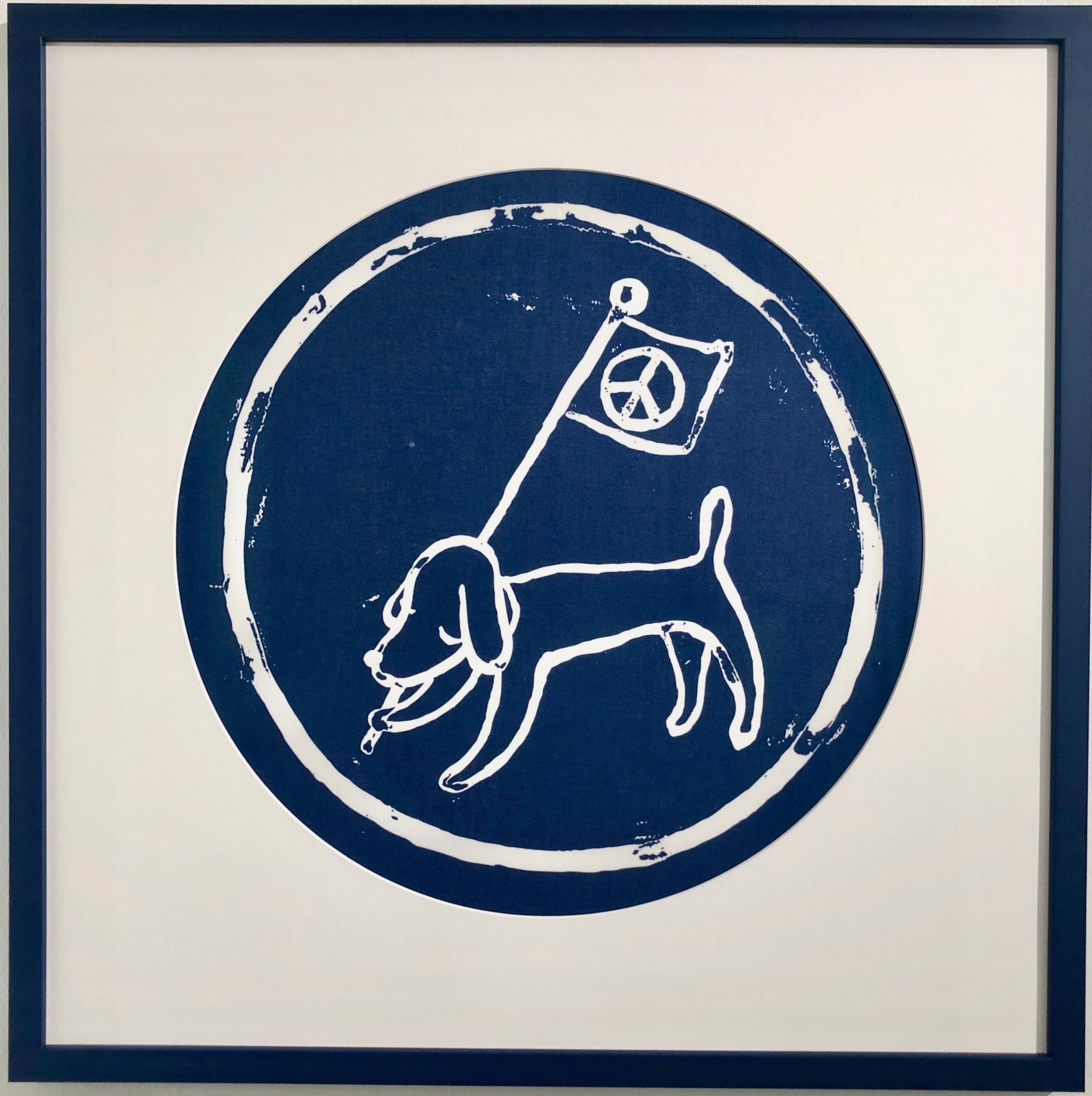Yoshitomo Nara, Peace Dog (Blue), 2022