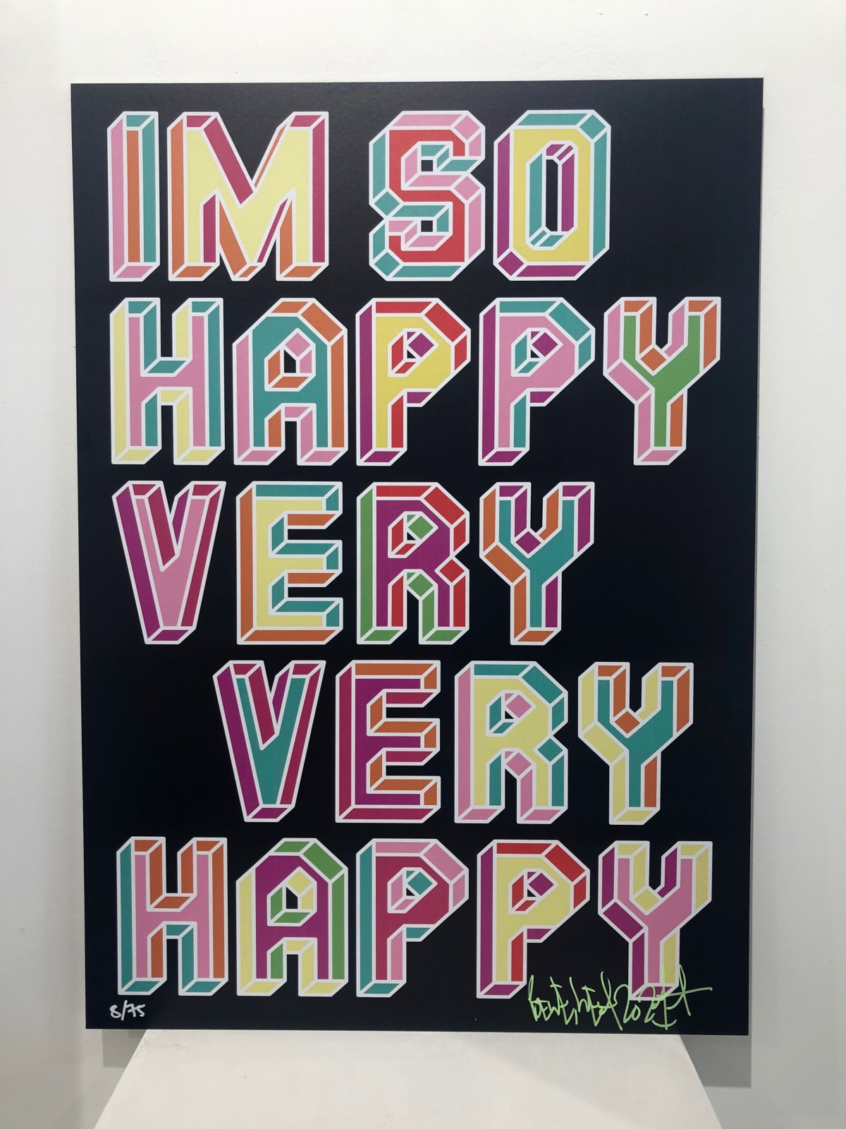 Ben Eine, I'm So Happy!, 2021