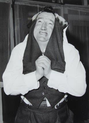 Unknown Artist, Brendan Behan doing his impression of the Old Lady of Galway, 1960