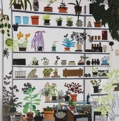 Jonas Wood, Large Shelf Still Life, 2017
