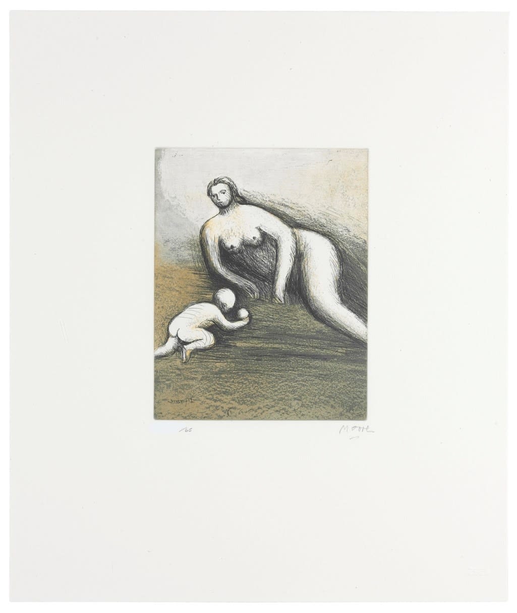 Henry Moore, Mother and Child VI, 1983