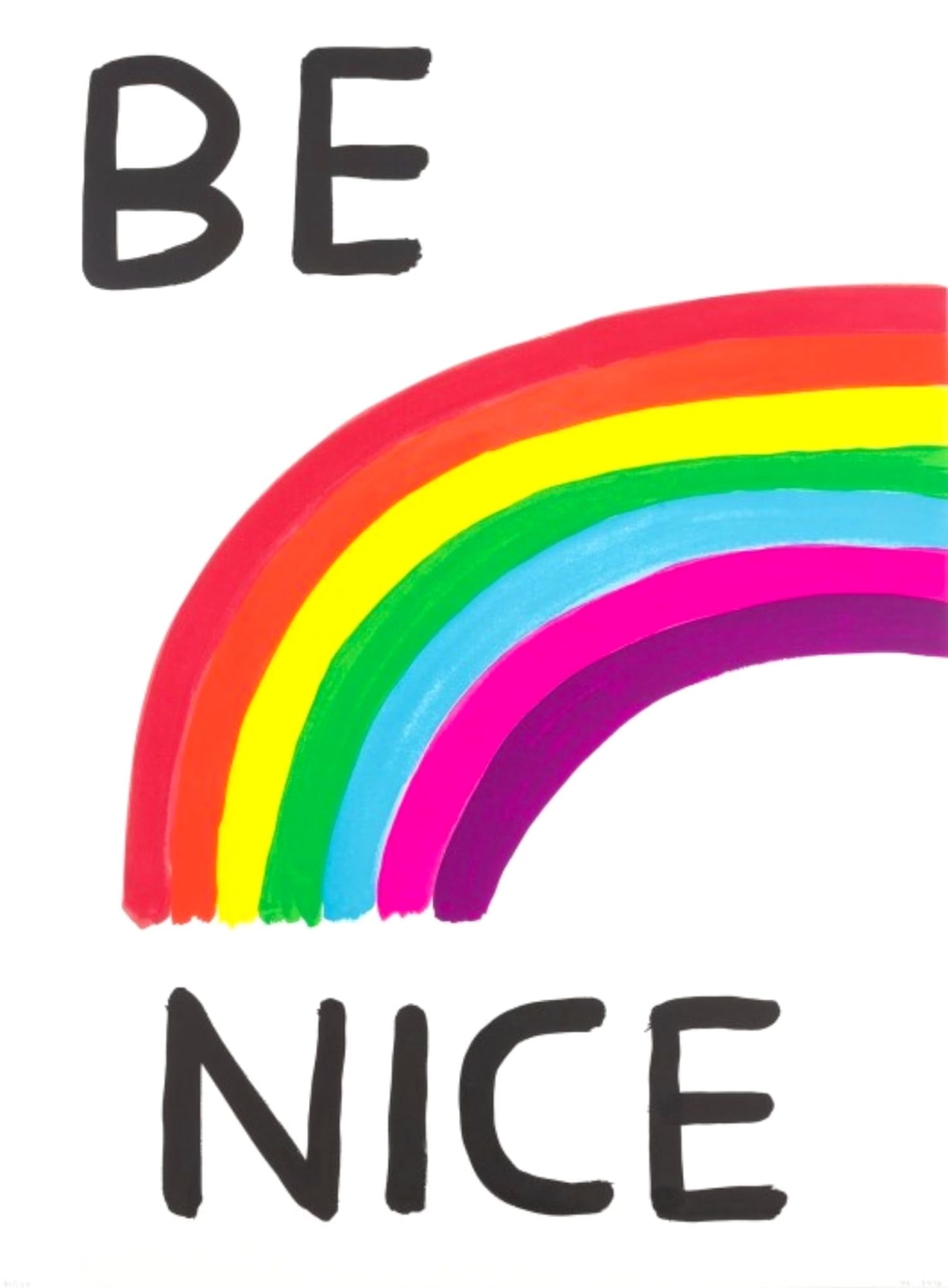 David Shrigley, Be Nice, 2017