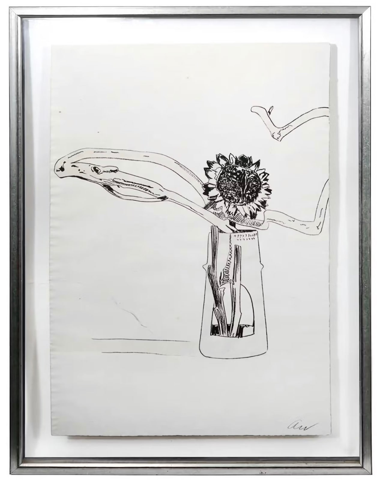 Andy Warhol, Flowers [Black & White], 1974
