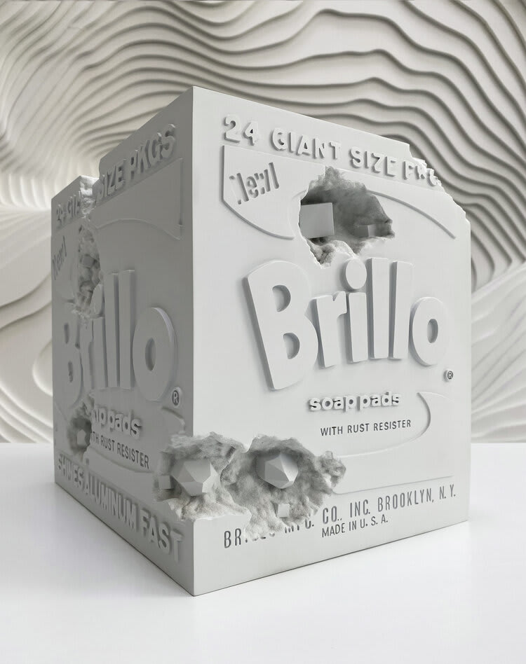Daniel Arsham, Eroded Brillo Box, 2020