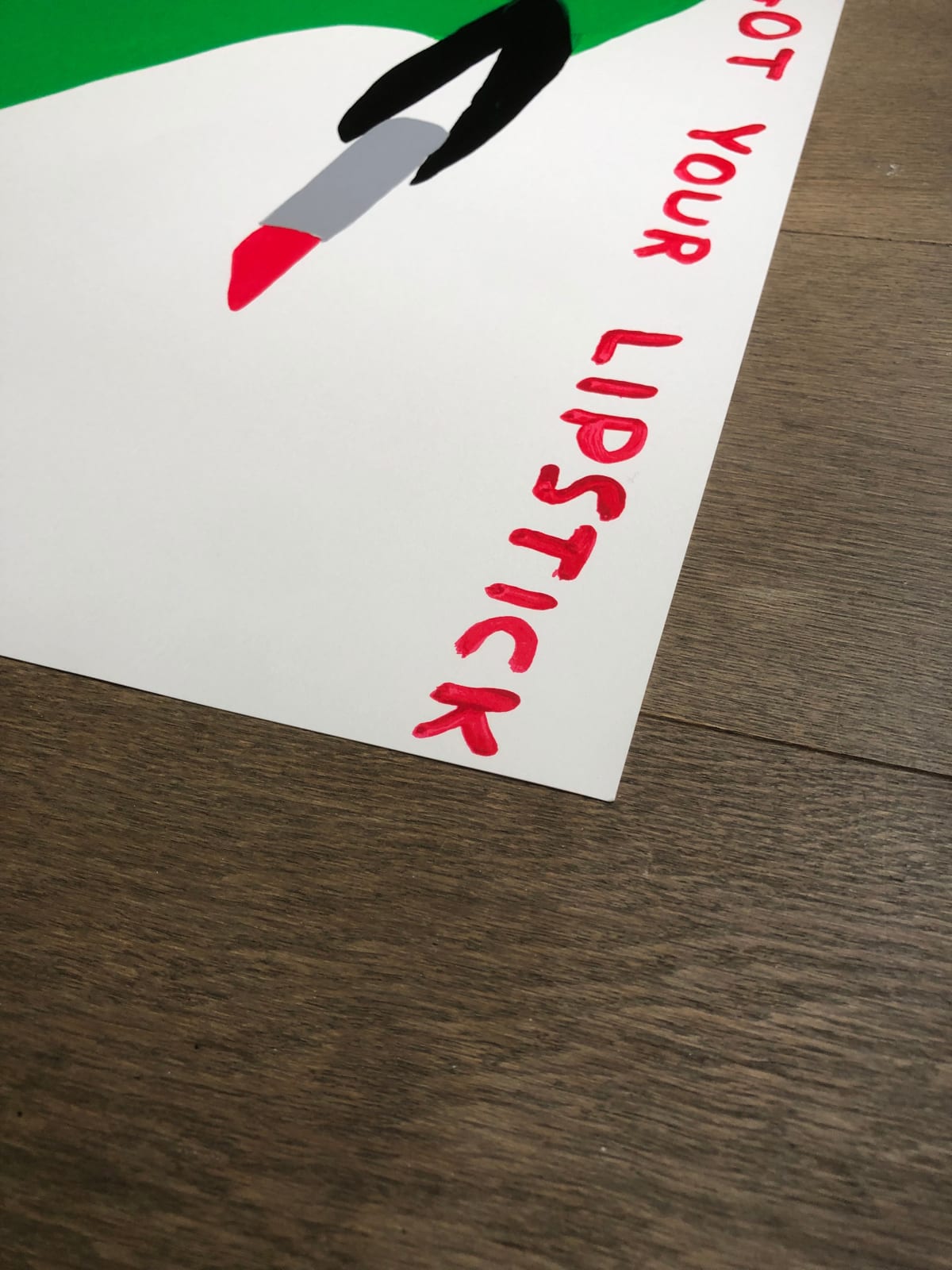 David Shrigley, I've got your lipstick, 2021